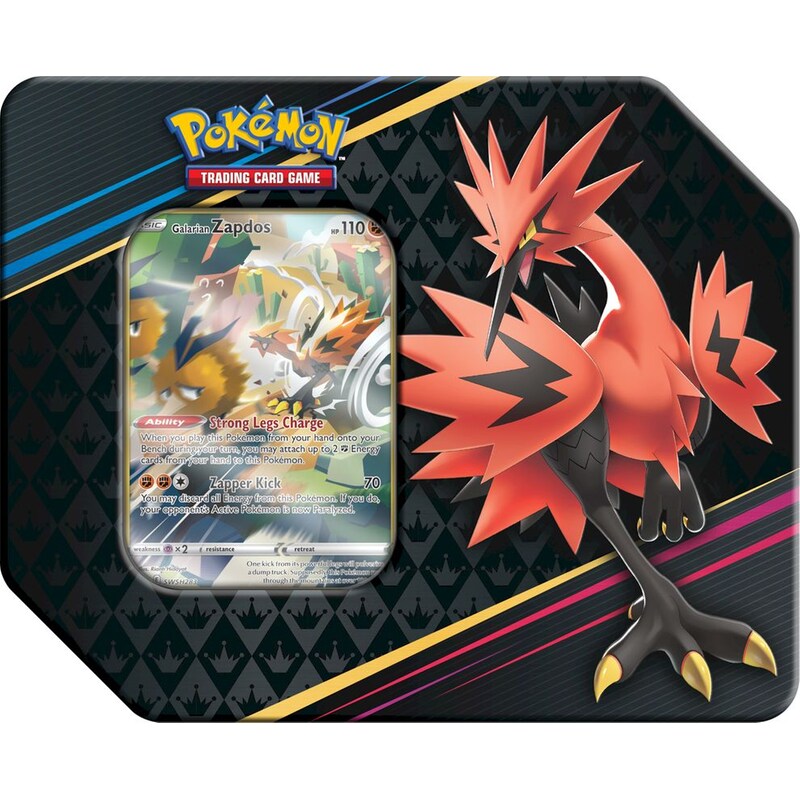 Pokémon TCG: Sword Shield Crown Zenith - V Special Art 7 Tin Zapdos (Pokemon USA)