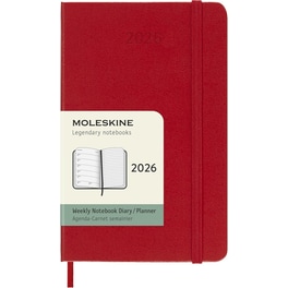 Ημερολόγιο Εβδομαδιαίο Moleskine 2026 12Μ Pocket Scarlet Red Hard