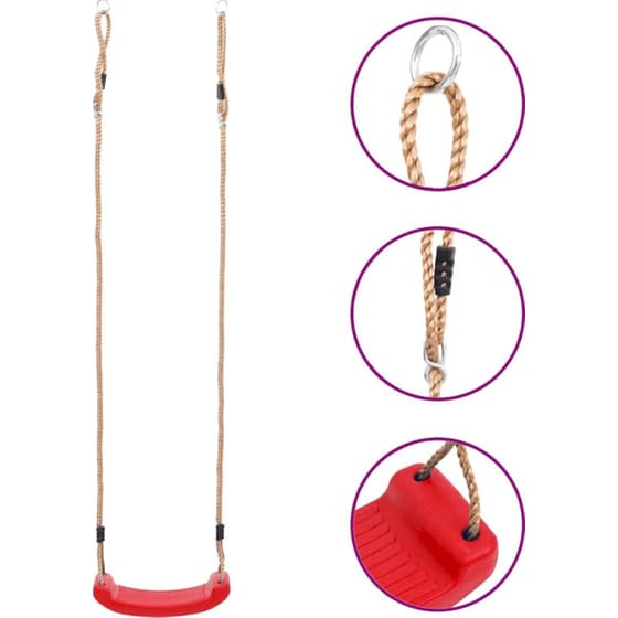 VidaXL Παιδική Κούνια - Κόκκινη image 1