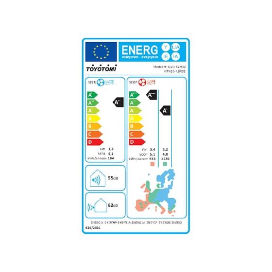 Κλιματιστικό inverter Toyotomi Hiro Eco HTN/HTG-12R32 12000 BTU Wi-Fi image 4
