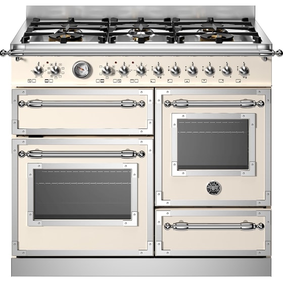 BERTAZZONI HER106L3EAVT 58 / 46 / 17 Lt Μπεζ Κουζίνα Μεικτή Αερίου image 0