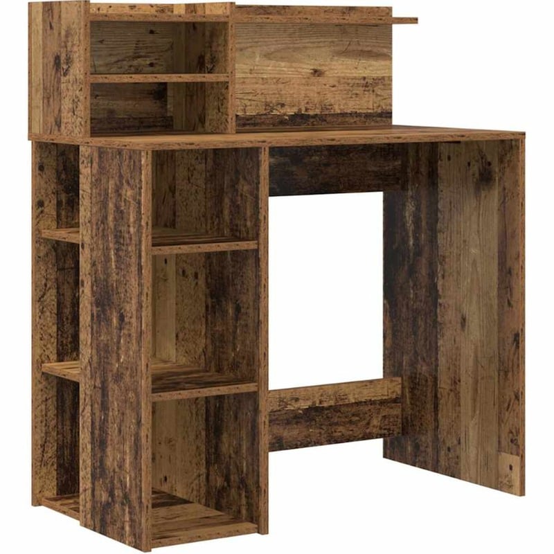 Γραφείο VidaXL από Επεξεργασμένο Ξύλο 90x48x101,5 cm - Παλιό Ξύλο
