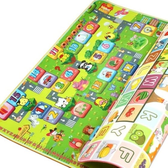 Παιδικό Μαλακό Ισοθερμικό Χαλάκι-ταπέτο Δραστηριοτήτων Διπλής Όψης Playmat 1,80x1,00μ image 1