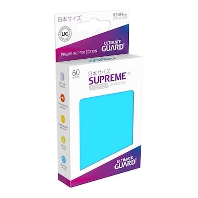Ultimate Guard Supreme Ux Japanese Sleeves 60ct – Light Blue