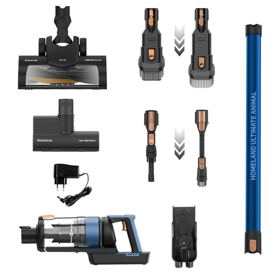 TAURUS HOMELAND ULTIMATE ANIMAL 0.6 L 33.6 V Μπλε Σκούπα Stick image 3