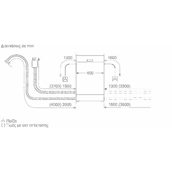 BOSCH SPI4EMS24E για 10 Σερβίτσια με WiFi Εντοιχιζόμενο Πλυντήριο Πιάτων Inox image 9