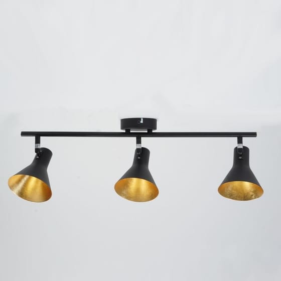 Σποτ Τρίφωτο Reality Lighting Nina Black image 2