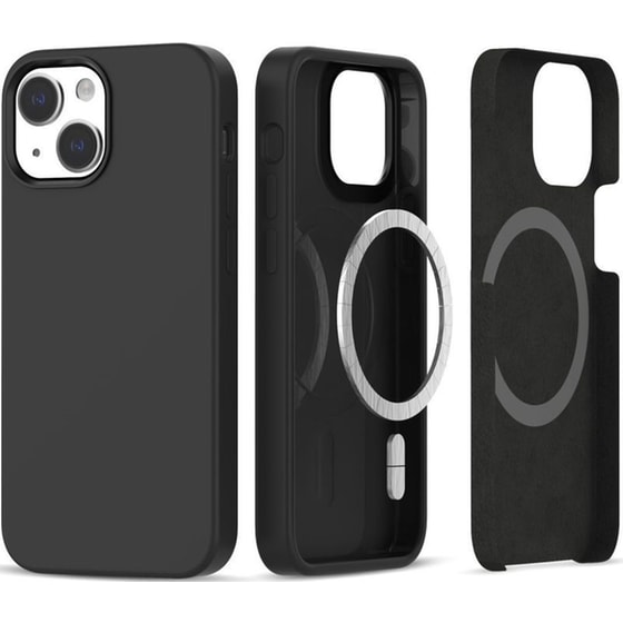 Θήκη Apple Iphone 14 / 13 - Tech-protect Silicone Magsafe Σιλικόνης Με Magsafe - Black (9319456604948) image 0