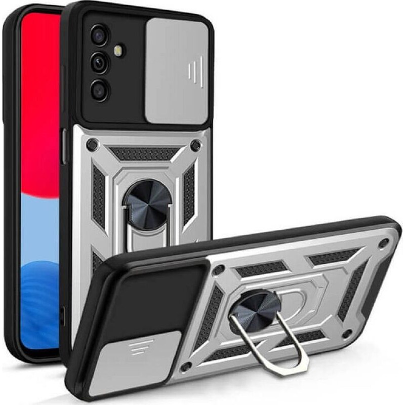 Θήκη Samsung Galaxy A14 - Bodycell Armor Slide - Ασημί