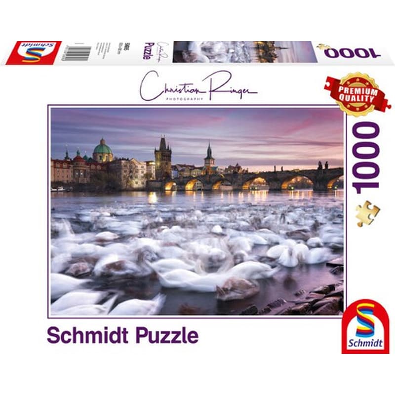 SCHMIDT SPIELE Παζλ Schmidt 59695 Prague - Swans (1000 Κομμάτια)