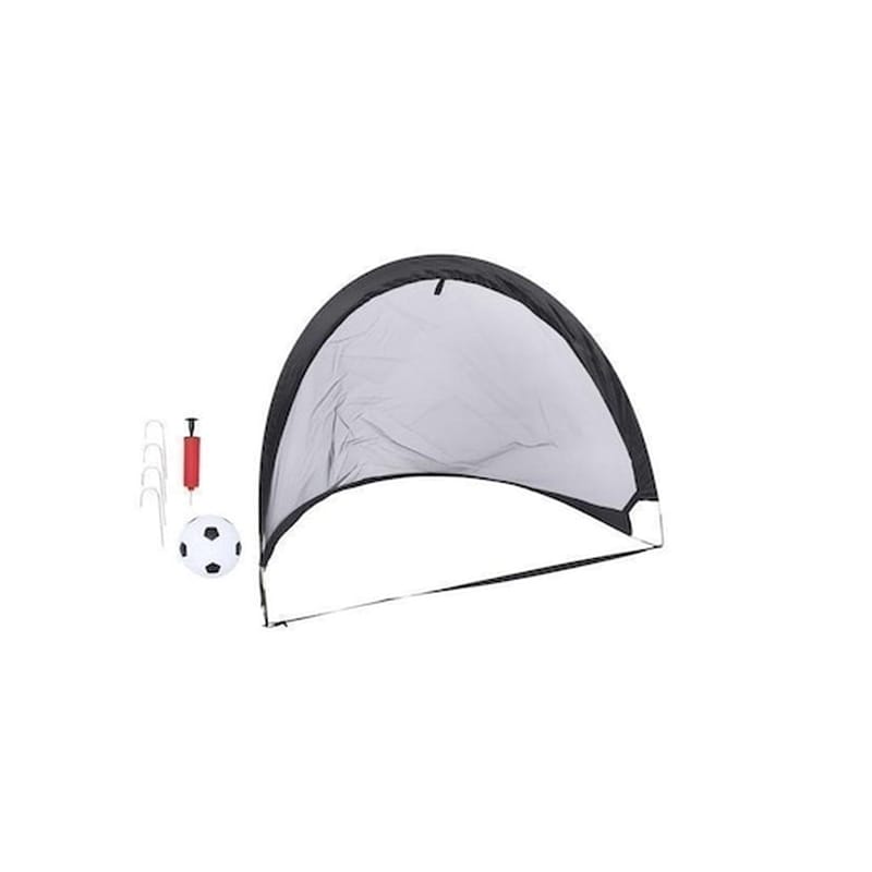 DUNLOP Dunlop Pop-up Σετ Δίχτυ Ποδοσφαίρου 2 Τεμαχίων Για Τέρμα, 1 Μπάλα, 120x80x80cm