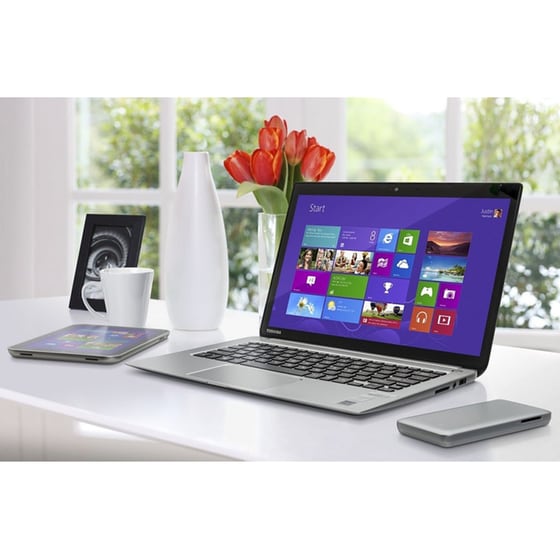 Ασύρματος Εξωτερικός σκληρός δίσκος Toshiba AeroMobile 128GB SSD USB 3.0/Wi Fi Λευκό image 2