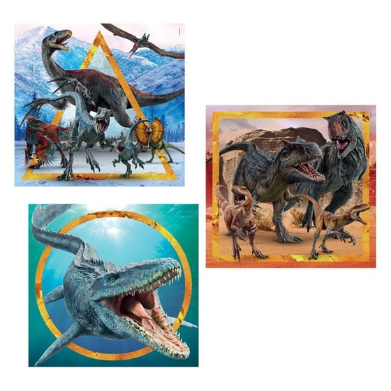 Παιδικό Παζλ Clementoni Super Color Jurassic World (3x48 Κομμάτια) image 2