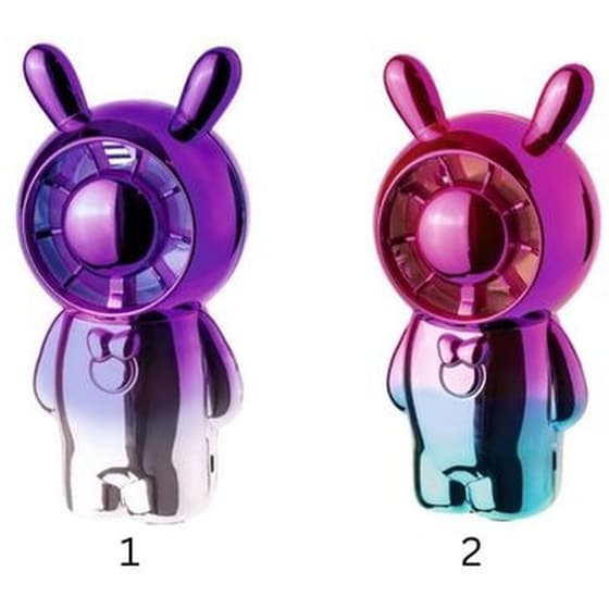PUCKATOR M38260 Ανεμιστήρας Χεριού Bunny Με Θύρα Usb Μωβ image 1