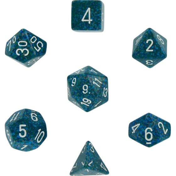 Σετ Ζάρια - 7 Dice Set Speckled Polyhedral Sea Chessex image 0