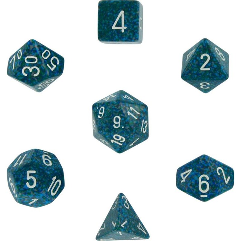 CHESSEX Σετ Ζάρια - 7 Dice Set Speckled Polyhedral Sea Chessex