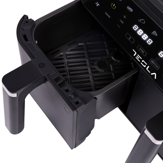 TESLA AF900BSD με Διπλό Αποσπώμενο Κάδο 2400 W 9 L Μαύρο φριτέζα Αέρος image 4