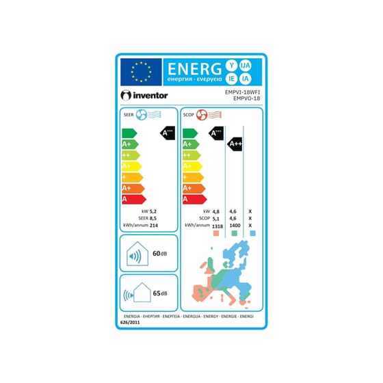 INVENTOR Emperor EMPVI-18WFI/EMPVO-18 18.000 BTU A+++/A+++ με Ιονιστή & Wi-Fi Κλιματιστικό Inverter image 7