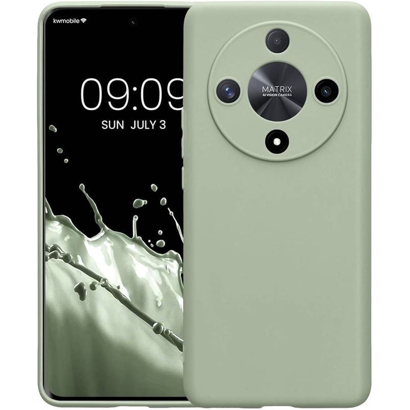 KWMOBILE Θήκη Honor Magic6 Lite/X9b - KWmobile TPU Case with Camera Lens Protector - Gray Green