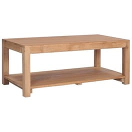 Τραπεζάκι Σαλονιού Vidaxl από Μασίφ Ξύλο Teak 100x50x40cm - Καφέ