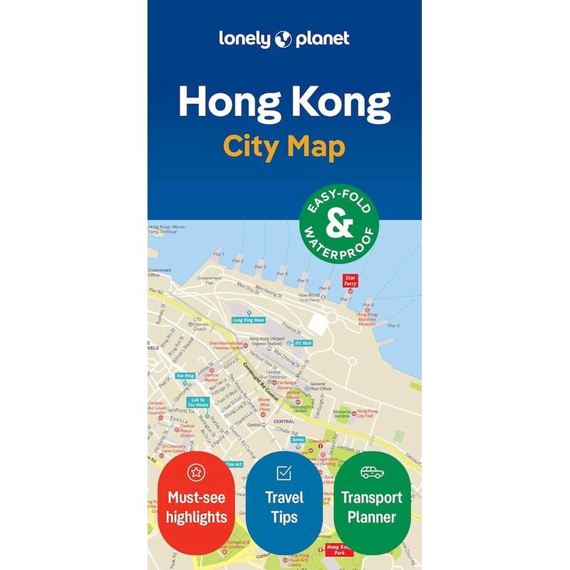 Lonely Planet Hong Kong City Map