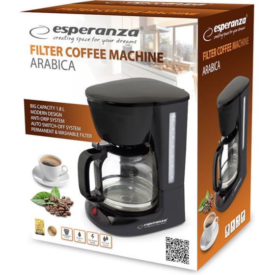 ESPERANZA EKC005 950W 1.8L Καφετιέρα Φίλτρου image 1