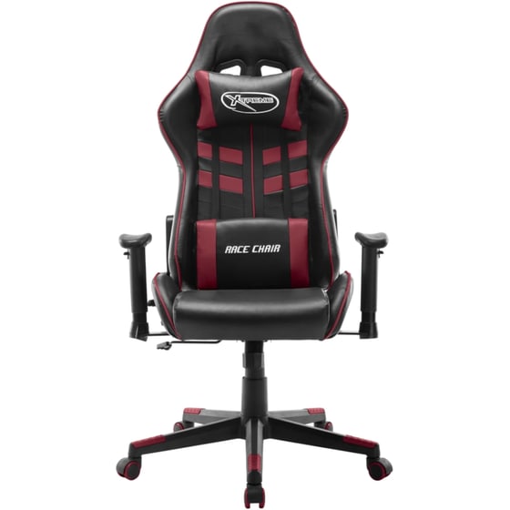Καρέκλα Gaming VidaXL από Τεχνητό Δέρμα - Μαύρη/Μπορντό image 1