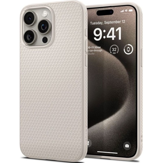 Θήκη Apple iPhone 15 Pro - Spigen Liquid Air - Natural Titanium image 0