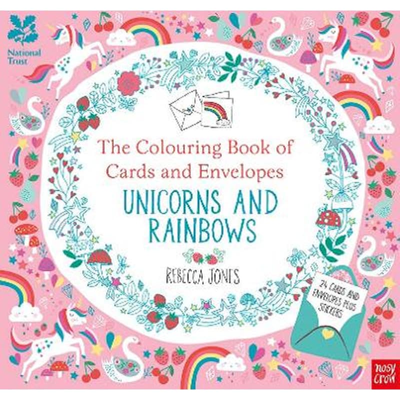 National Trust: The Colouring Book of Cards and Envelopes - Unicorns and Rainbows