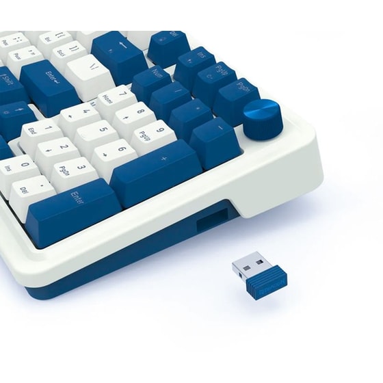 Redragon Eisa K686WB Gaming Μηχανικό Ασύρματο 2.4 GHz/Bluetooth Πληκτρολόγιο RGB Λευκό (US) image 3