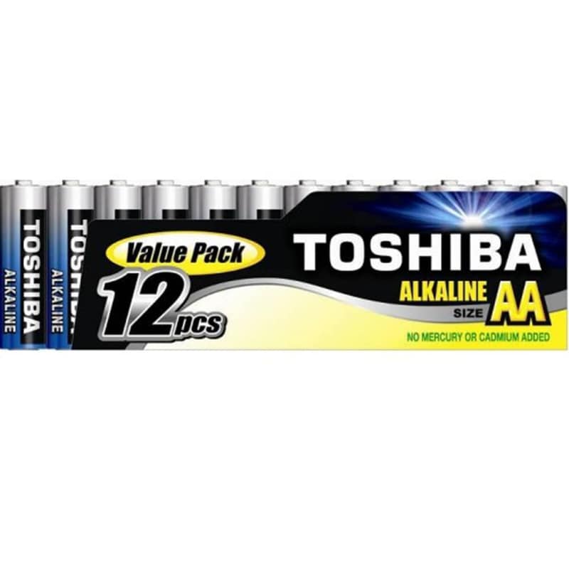 Toshiba Piles Alcalines AA LR6 (par 12) - Pile & chargeur - LDLC
