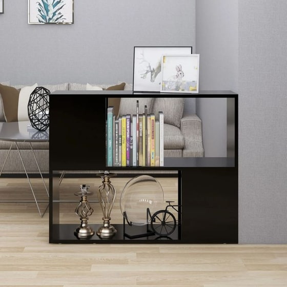 Έπιπλο Τηλεόρασης VidaXL Μοριοσανίδα 80x24x63cm - Μαύρο image 1