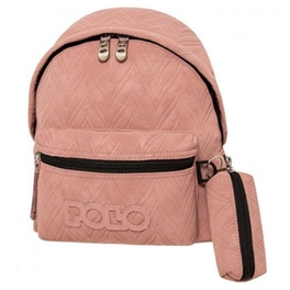 Τσάντα Βόλτας Polo Mini Leaves Pink