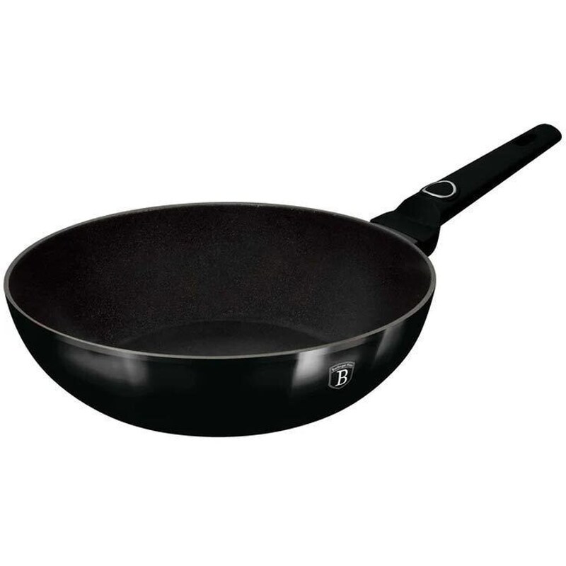 Αντικολλητικό Τηγάνι WOK BERLINGER HAUS BH-8217 28 cm Μαύρο BERLINGER HAUS