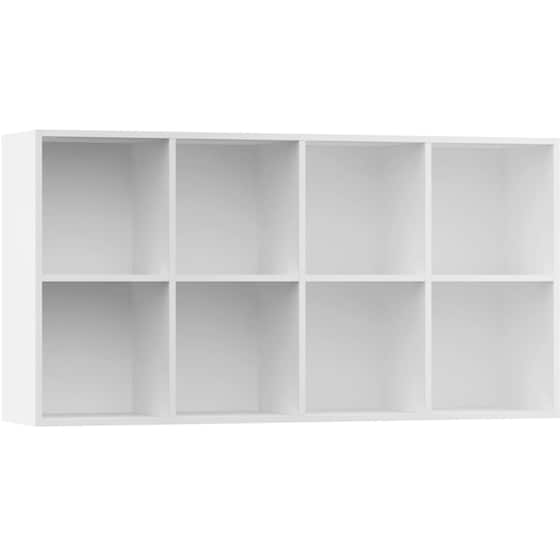 Βιβλιοθήκη VidaXL από Μοριοσανίδα 66x30x130 cm - Λευκό image 4