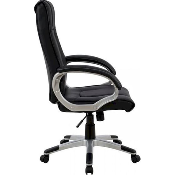 Καρέκλα Γραφείου 24Mall Pata από Τεχνητό Δέρμα - Μαύρη image 2