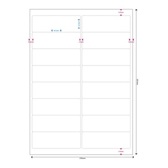 Mediarange Ετικέτες Πολλαπλών Χρήσεων Mrink147, 99.1x33.9mm, 800 τεμάχια 50 φύλλα image 1