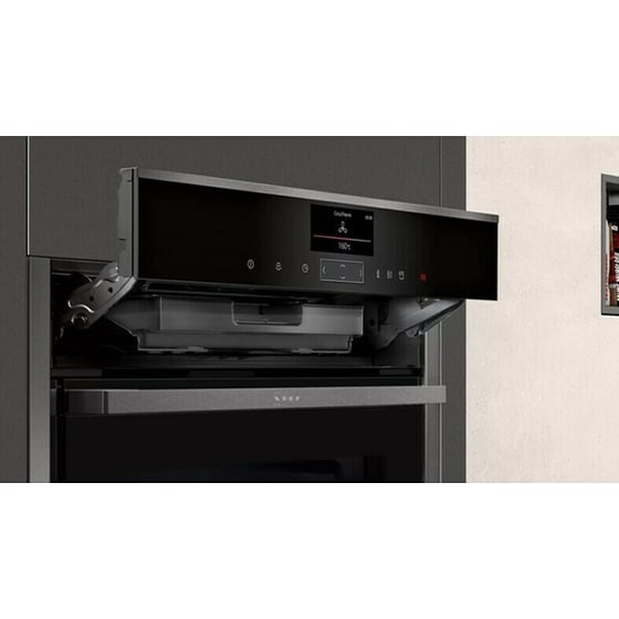NEFF C17FS22G0 47 Lt Μαύρο Εντοιχιζόμενος Φούρνος Άνω Πάγκου image 3