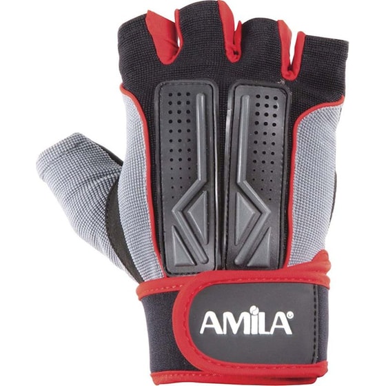 Γάντια Άρσης Βαρών Amila Amara Pu XXL 8330505 - Μαύρο/ Κόκκινο/ Γκρι image 0