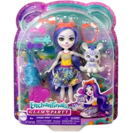 Κούκλα Mattel Enchantimals Glam Party - Ζέβρα (HNV28)