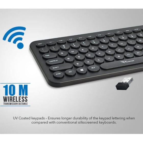 ALCATROZ Jellybean A200 Ασύρματο Πληκτρολόγιο - Μαύρο (US) image 1
