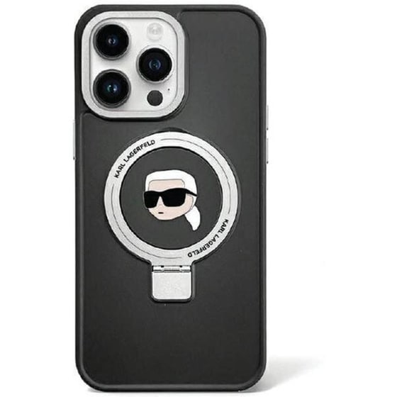 Θήκη Apple iPhone 15 Pro Max - Karl Lagerfeld Karl And Choupette Magsafe Ring Stand - Μαύρο image 0