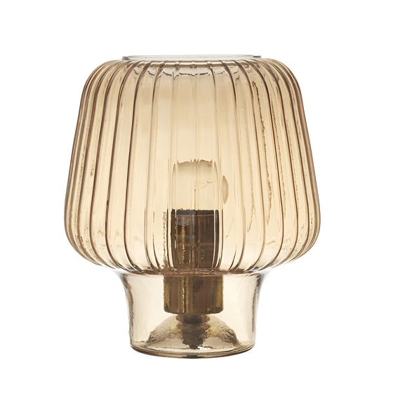 Επιτραπέζιο Φωτιστικό Home Deco Factory La0014 Πλαστικό 18x18x21 cm - Καφέ image 0