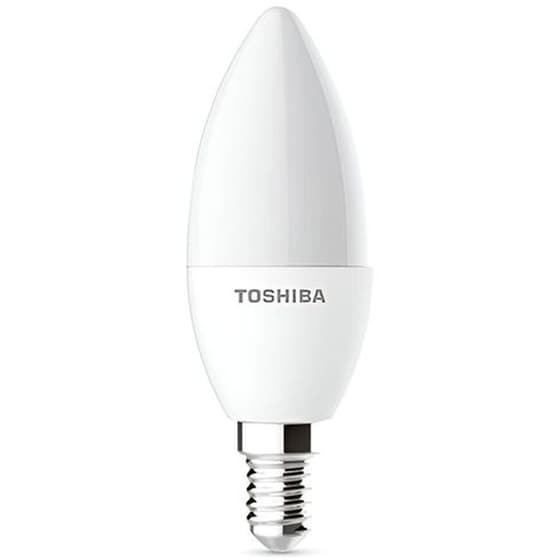 Λάμπα LED Toshiba C37 E14 4.7W 3000K - Θερμό Λευκό image 0