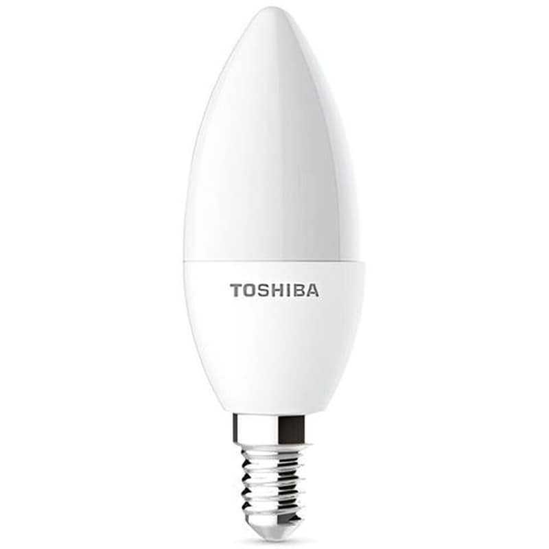 TOSHIBA Λάμπα LED Toshiba C37 E14 4.7W 3000K - Θερμό Λευκό