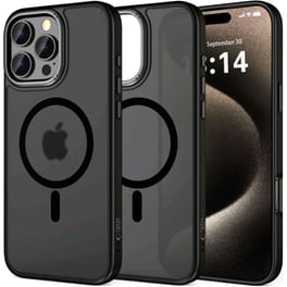 Θήκη Apple iPhone 16 Pro Max - Tech-Protect MagSafe με Μεταλλικό Πλαίσιο Κάμερας - Matte Black / Gunmetal (5906302311200)