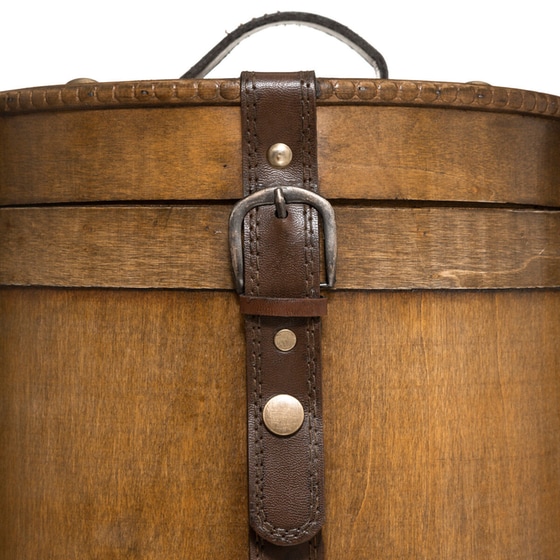 Σετ Κουτιά Αποθήκευσης Spitishop 182352 2τμχ Ξύλινα - Καφέ image 1