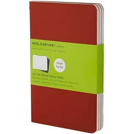 Σημειωματάριο Moleskine Plain Cahier Κόκκινο Small (3 Τεμάχια)
