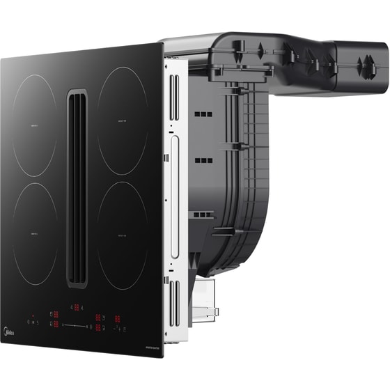 MIDEA MIH742FY18K0Y 60 cm Μαύρο Εστία Επαγωγική Αυτόνομη με Ενσωματωμένο Απορροφητήρα image 4