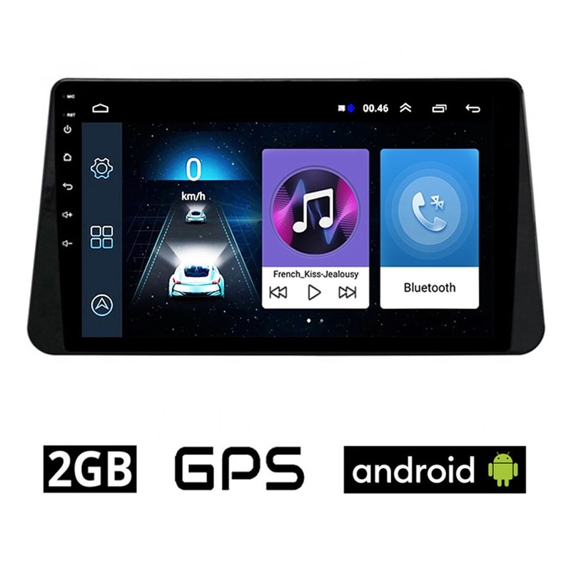 Οθόνη Αυτοκινήτου 2GB με GPS, Wi-Fi για Nissan Micra (μετά Το 2017) – Μαύρο